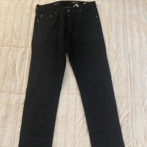 Ag Adriano Goldschmied Tellis Modern Slip Black Pants 32x34 New With Tags